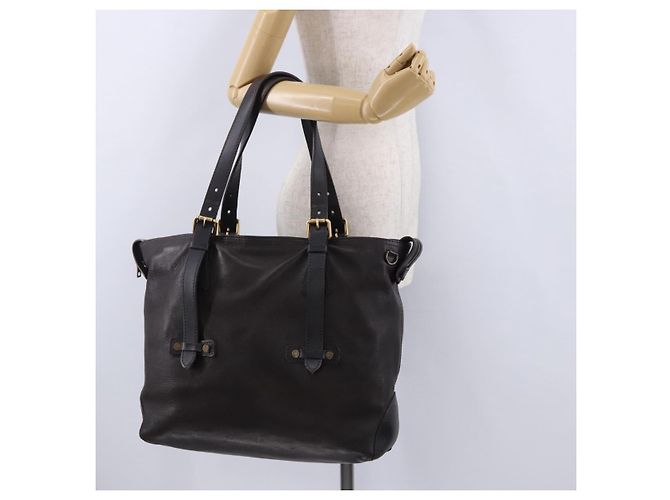 LOUIS VUITTON Borsa Tote Utah Kiowa Pelle Marrone Oro M95453 LV Auth bs36447A - vista 22