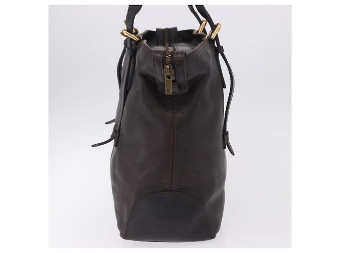 LOUIS VUITTON Borsa Tote Utah Kiowa Pelle Marrone Oro M95453 LV Auth bs36447A - vista 4
