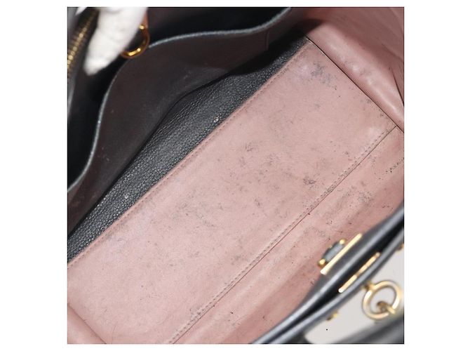 Borsa a mano LOUIS VUITTON City Steamer PM Pelle Rosa Nero M51590 LV Auth bs36477 - vista 12