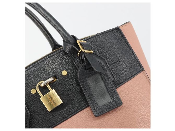 Borsa a mano LOUIS VUITTON City Steamer PM Pelle Rosa Nero M51590 LV Auth bs36477 - vista 17