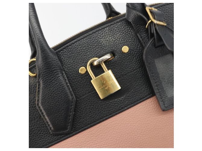 Borsa a mano LOUIS VUITTON City Steamer PM Pelle Rosa Nero M51590 LV Auth bs36477 - vista 18