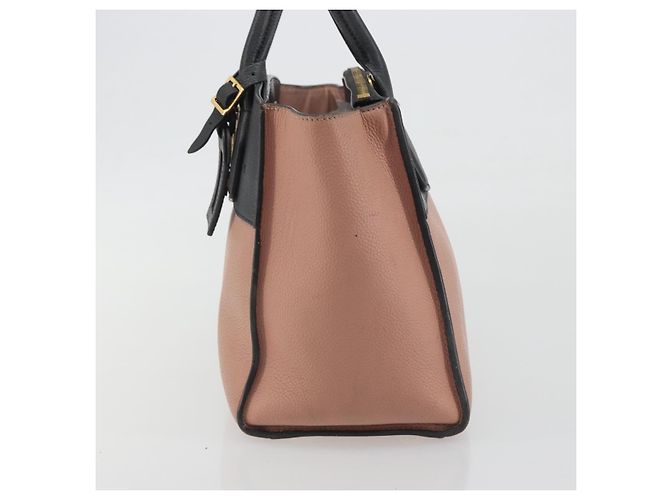 Borsa a mano LOUIS VUITTON City Steamer PM Pelle Rosa Nero M51590 LV Auth bs36477 - vista 3