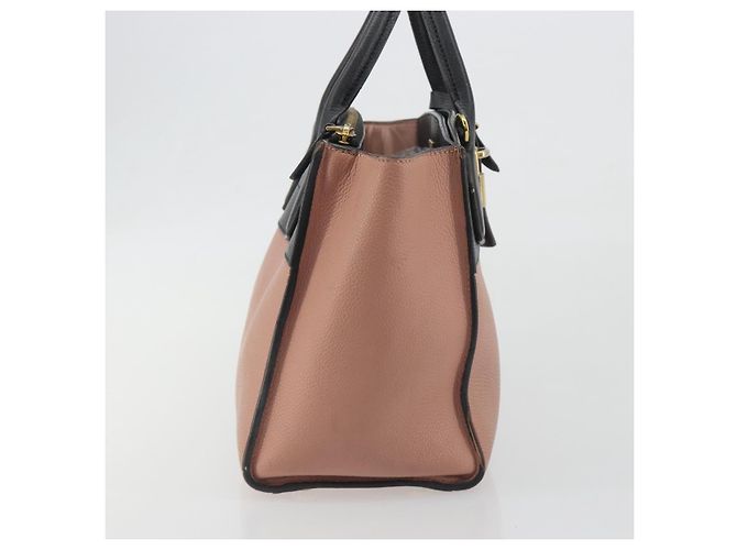 Borsa a mano LOUIS VUITTON City Steamer PM Pelle Rosa Nero M51590 LV Auth bs36477 - vista 4