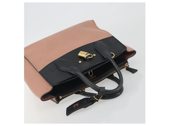 Borsa a mano LOUIS VUITTON City Steamer PM Pelle Rosa Nero M51590 LV Auth bs36477 - vista 6