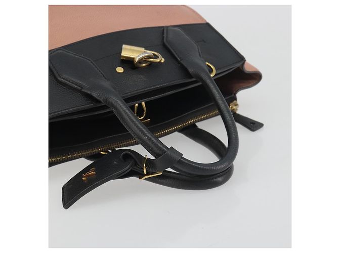 Borsa a mano LOUIS VUITTON City Steamer PM Pelle Rosa Nero M51590 LV Auth bs36477 - vista 7