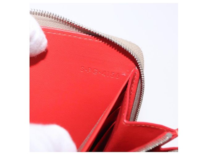 Céline CELINE Langbeutel aus Leder Beige Silber Authentisch 180966A - Ansicht 12