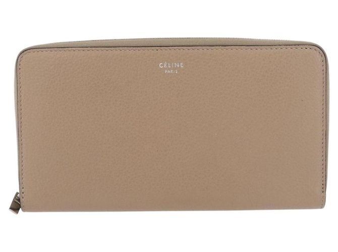 Céline CELINE Langbeutel aus Leder Beige Silber Authentisch 180966A - Ansicht 13