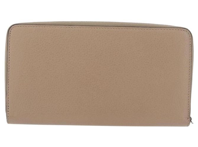 Céline CELINE Langbeutel aus Leder Beige Silber Authentisch 180966A - Ansicht 2
