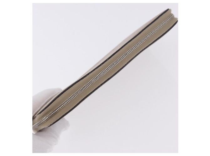 Céline CELINE Langbeutel aus Leder Beige Silber Authentisch 180966A - Ansicht 5