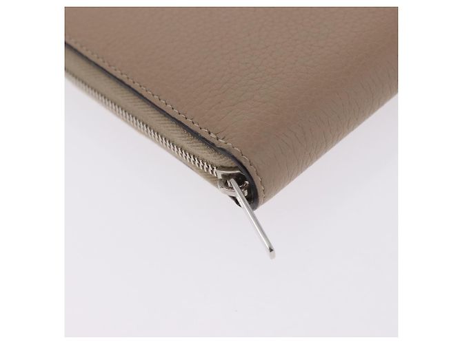 Céline CELINE Langbeutel aus Leder Beige Silber Authentisch 180966A - Ansicht 7