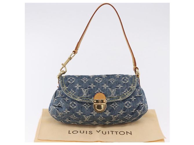 LOUIS VUITTON Borsa a Spalla Mini Preity in Denim Monogram Blu M95050 Auth 195235SAM - vista 12