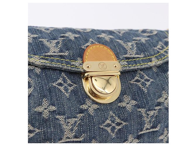 LOUIS VUITTON Borsa a Spalla Mini Preity in Denim Monogram Blu M95050 Auth 195235SAM - vista 18