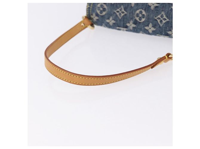 LOUIS VUITTON Borsa a Spalla Mini Preity in Denim Monogram Blu M95050 Auth 195235SAM - vista 7