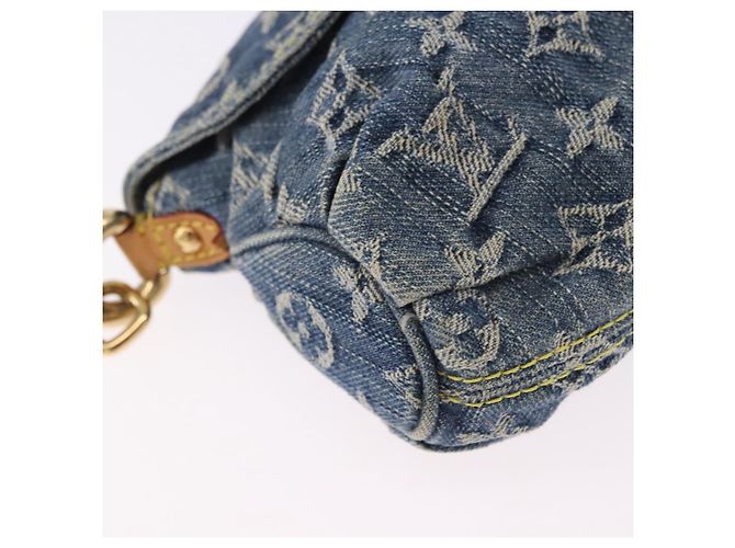LOUIS VUITTON Borsa a Spalla Mini Preity in Denim Monogram Blu M95050 Auth 195235SAM - vista 9
