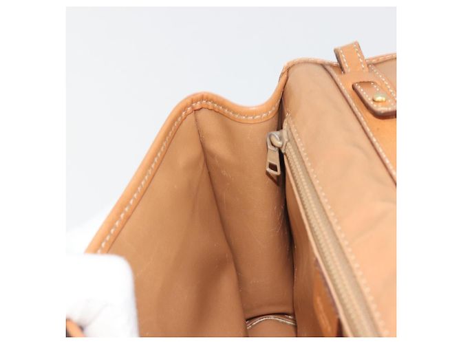 Céline Borsa a Spalla in Tela Macadam CELINE PVC Beige Oro Auth 195715 D'oro - vista 20