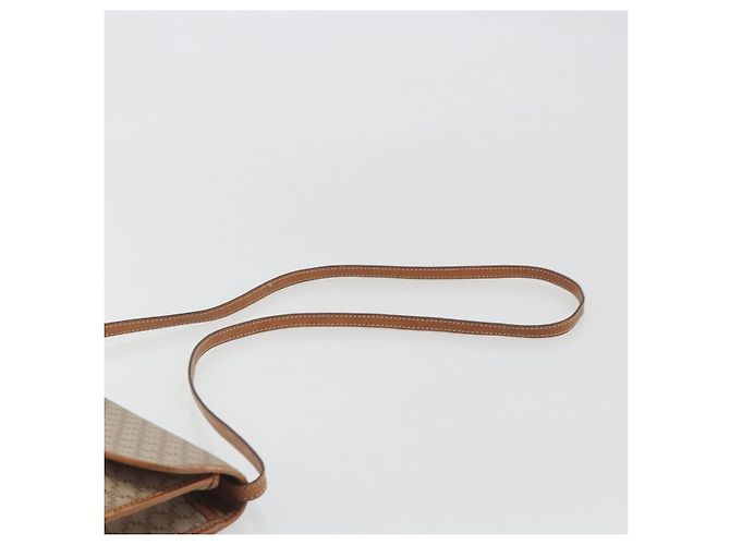 Céline Borsa a Spalla in Tela Macadam CELINE PVC Beige Oro Auth 195715 D'oro - vista 8
