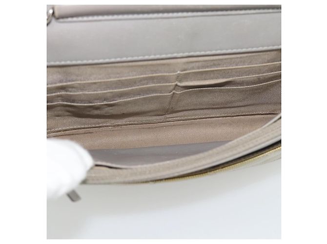 CHANEL Matelasse Chain Shoulder Wallet Patent Gold Silver CC Auth 196109 Argento D'oro - vista 9