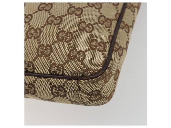 Borsa a tracolla GUCCI GG Canvas Beige Silver 92551 Auth 195083 Argento - vista 14