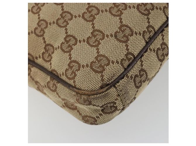 Borsa a tracolla GUCCI GG Canvas Beige Silver 92551 Auth 195083 Argento - vista 15