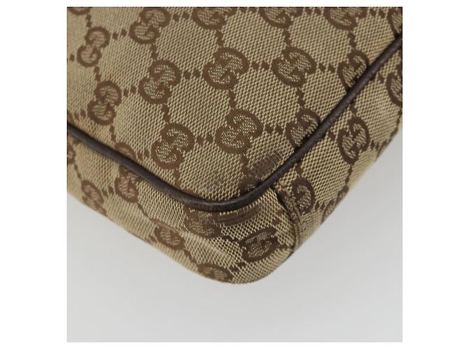 Borsa a tracolla GUCCI GG Canvas Beige Silver 92551 Auth 195083 Argento - vista 17