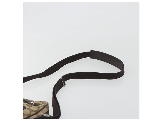 Borsa a tracolla GUCCI GG Canvas Beige Silver 92551 Auth 195083 Argento - vista 8