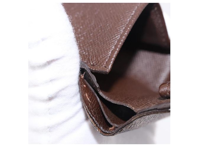 LOUIS VUITTON Cartera Bifold Marco Damier Ebene N61675 Auth 194472A - vista 10