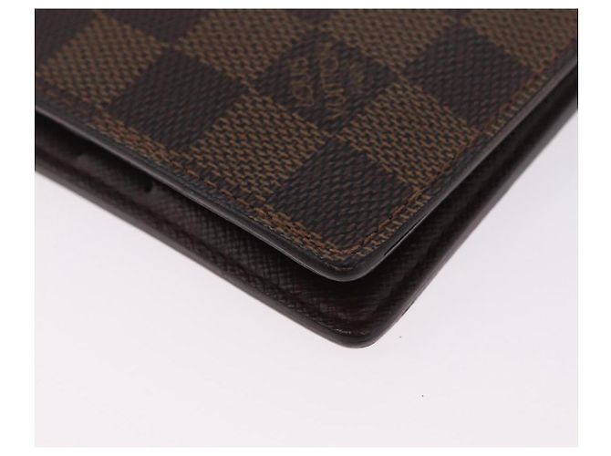 LOUIS VUITTON Cartera Bifold Marco Damier Ebene N61675 Auth 194472A - vista 15