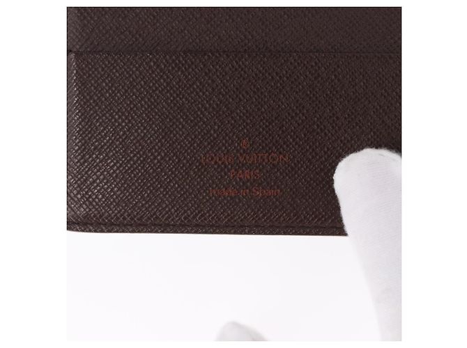 LOUIS VUITTON Cartera Bifold Marco Damier Ebene N61675 Auth 194472A - vista 17