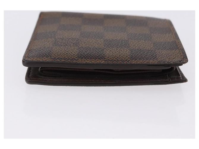 LOUIS VUITTON Cartera Bifold Marco Damier Ebene N61675 Auth 194472A - vista 3