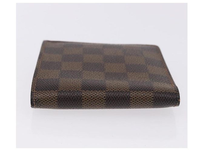 LOUIS VUITTON Cartera Bifold Marco Damier Ebene N61675 Auth 194472A - vista 4