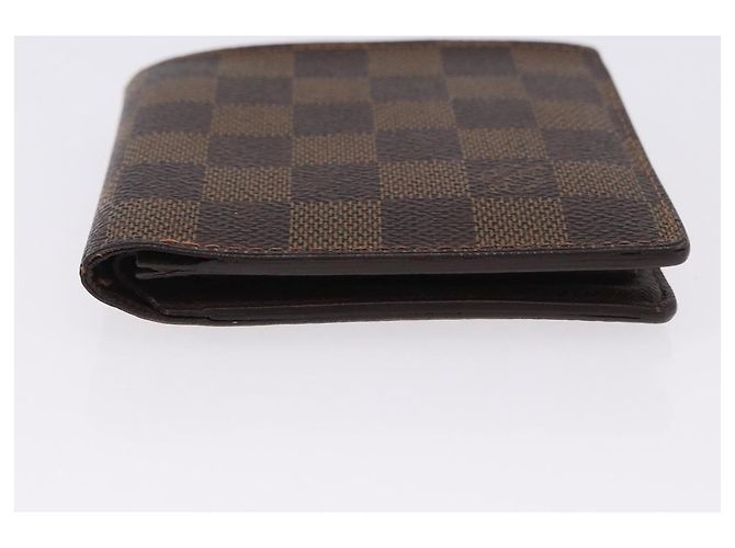 LOUIS VUITTON Cartera Bifold Marco Damier Ebene N61675 Auth 194472A - vista 6