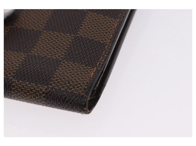LOUIS VUITTON Cartera Bifold Marco Damier Ebene N61675 Auth 194472A - vista 7