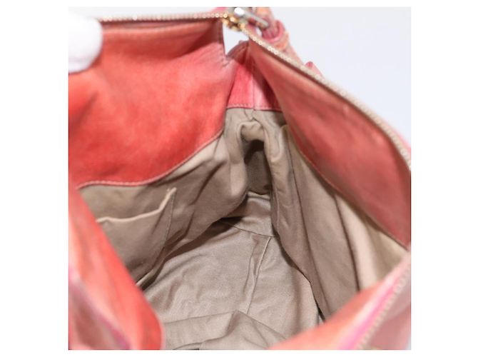 Borsa a mano Miu Miu in pelle 2way Rosa Oro Auth 196837V D'oro - vista 20
