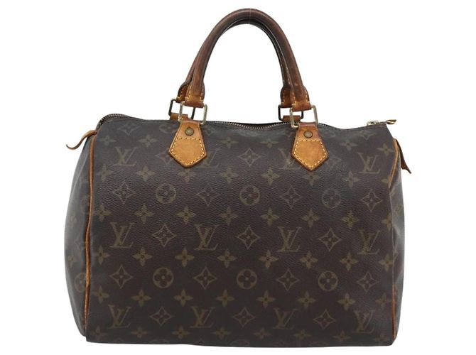 Borsa a mano LOUIS VUITTON Monogram Speedy 30 M41526 LV Auth 196038 Monogramma - vista 13
