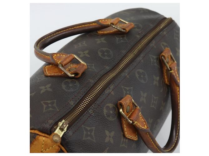 Borsa a mano LOUIS VUITTON Monogram Speedy 30 M41526 LV Auth 196038 Monogramma - vista 6