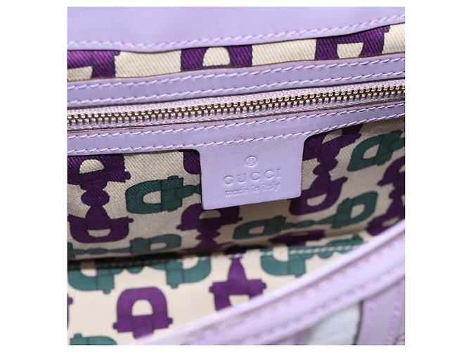 Borsa a mano in pelle GG Canvas Guccissima Gucci viola oro 145999 Auth 196833V D'oro Porpora - vista 17