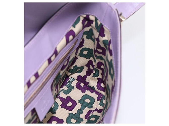 Borsa a mano in pelle GG Canvas Guccissima Gucci viola oro 145999 Auth 196833V D'oro Porpora - vista 18