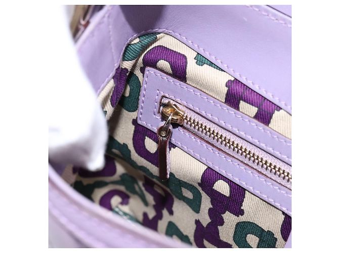 Borsa a mano in pelle GG Canvas Guccissima Gucci viola oro 145999 Auth 196833V D'oro Porpora - vista 20