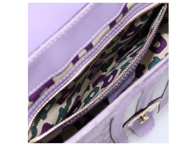 Borsa a mano in pelle GG Canvas Guccissima Gucci viola oro 145999 Auth 196833V D'oro Porpora - vista 21