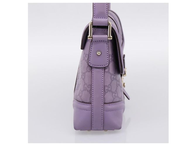 Borsa a mano in pelle GG Canvas Guccissima Gucci viola oro 145999 Auth 196833V D'oro Porpora - vista 3