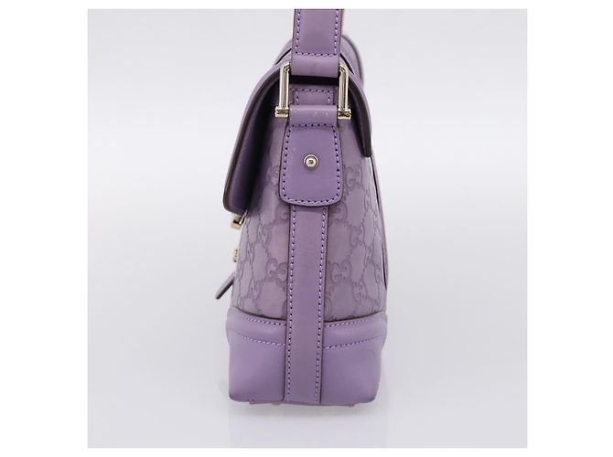 Borsa a mano in pelle GG Canvas Guccissima Gucci viola oro 145999 Auth 196833V D'oro Porpora - vista 4