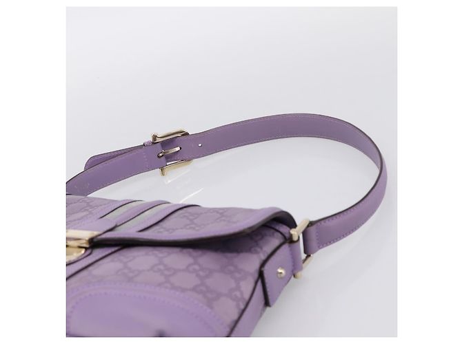Borsa a mano in pelle GG Canvas Guccissima Gucci viola oro 145999 Auth 196833V D'oro Porpora - vista 8