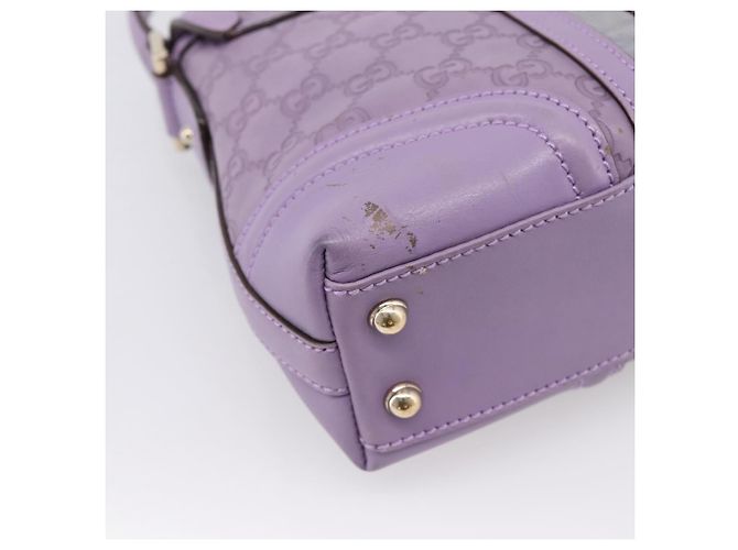 Borsa a mano in pelle GG Canvas Guccissima Gucci viola oro 145999 Auth 196833V D'oro Porpora - vista 9