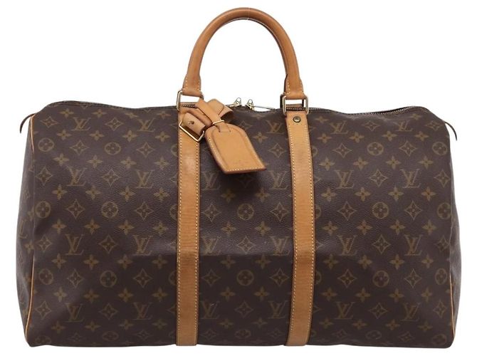 LOUIS VUITTON Monogram Keepall 50 Boston Bag M41426 LV Auth BA14092A Monograma - vista 13