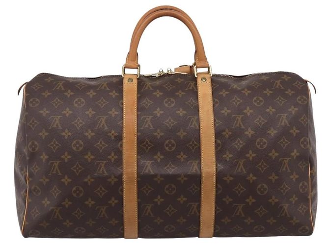 LOUIS VUITTON Monogram Keepall 50 Boston Bag M41426 LV Auth BA14092A Monograma - vista 2