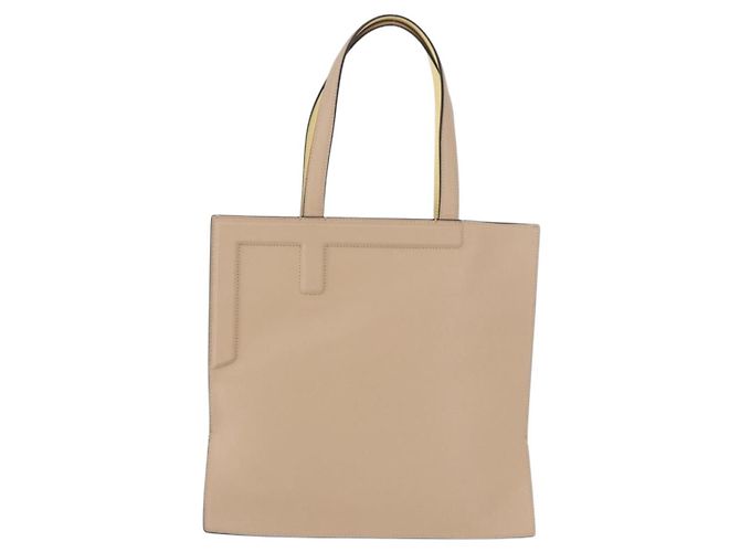 FENDI Tote Bag aus Leder Gelb Auth ka5585V - Ansicht 13
