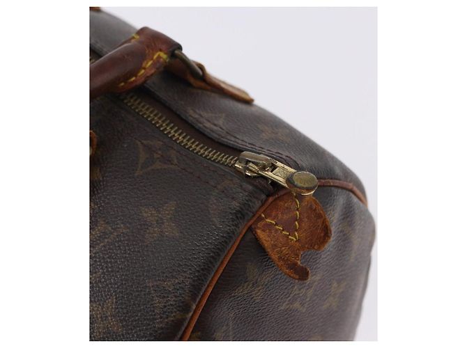 Borsa a mano LOUIS VUITTON Monogram Speedy 25 M41528 LV Auth 193349 Monogramma - vista 19