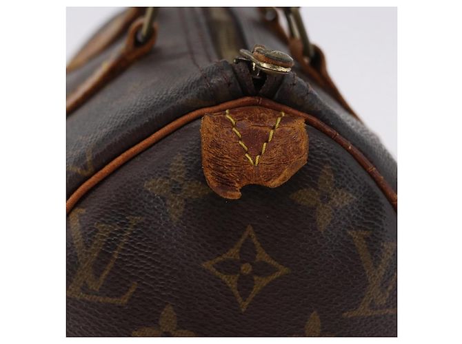 Borsa a mano LOUIS VUITTON Monogram Speedy 25 M41528 LV Auth 193349 Monogramma - vista 4