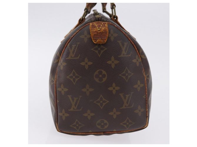 Borsa a mano LOUIS VUITTON Monogram Speedy 25 M41528 LV Auth 193349 Monogramma - vista 5