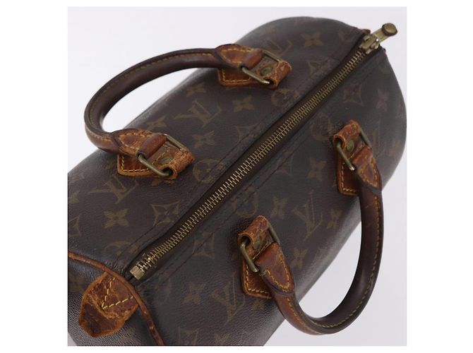 Borsa a mano LOUIS VUITTON Monogram Speedy 25 M41528 LV Auth 193349 Monogramma - vista 8